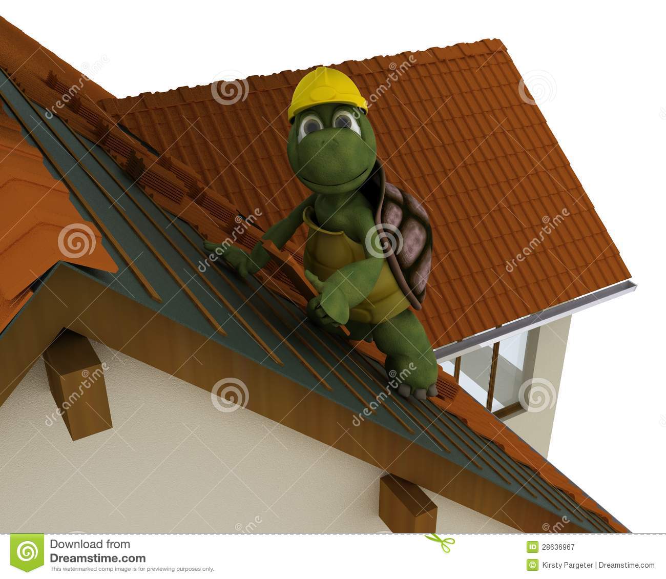 Tortoise Roofing Contractor Royalty Free Stock Photography   Image    
