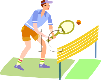 0511 0810 1517 2636 Young Man Playing Tennis Clipart Image Jpg