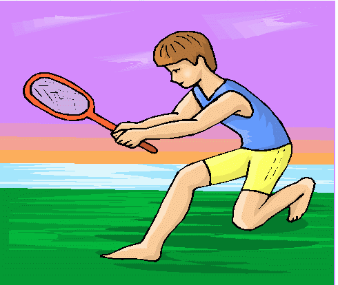 Boy Playing Tennis 1 Clipart   Boy Playing Tennis 1 Clip Art