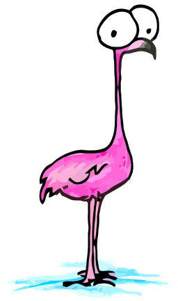 Cartoon Flamingo Free Cliparts That You Can Download To You Computer