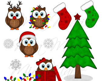 Clip Art   Christmas Clipart Christmas Clip Art Owl Clipart Owl