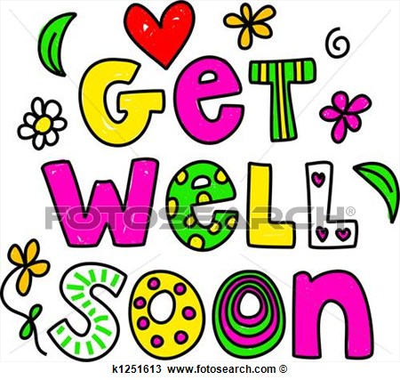 Drawing Of Get Well Soon K1251613   Search Clipart Illustration Fine