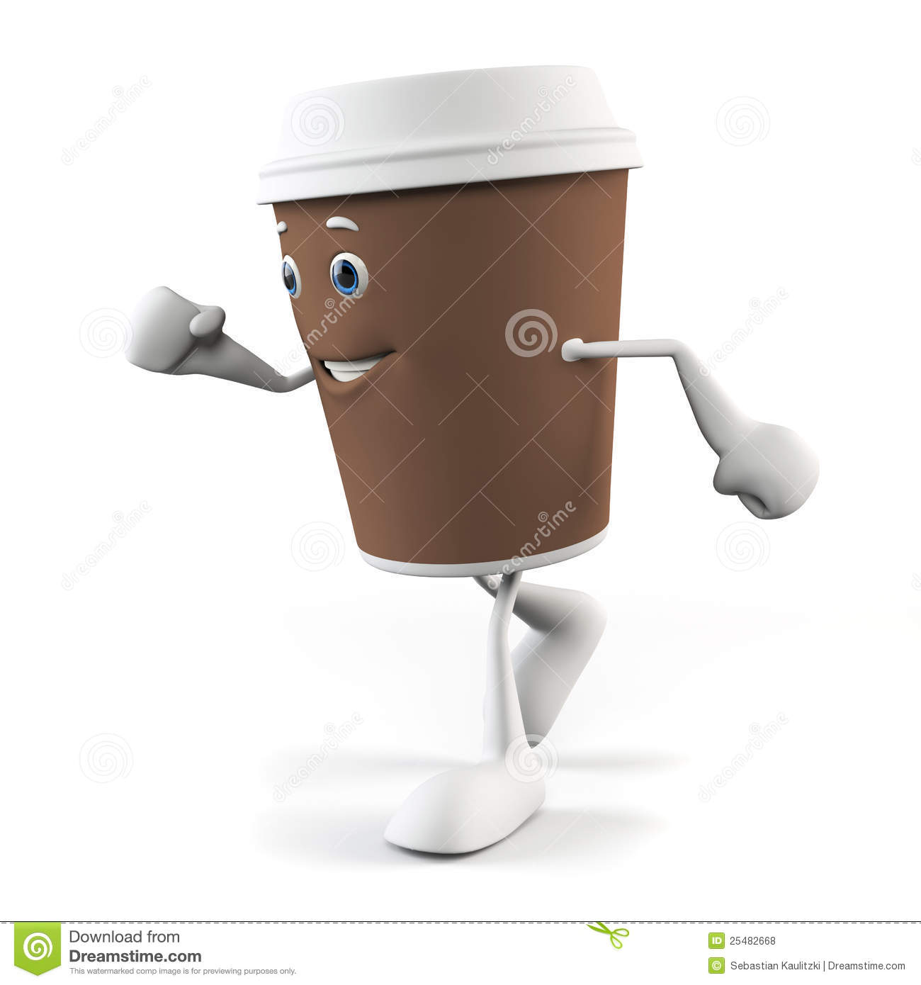 Funny Coffee Cup Royalty Free Stock Photos   Image  25482668