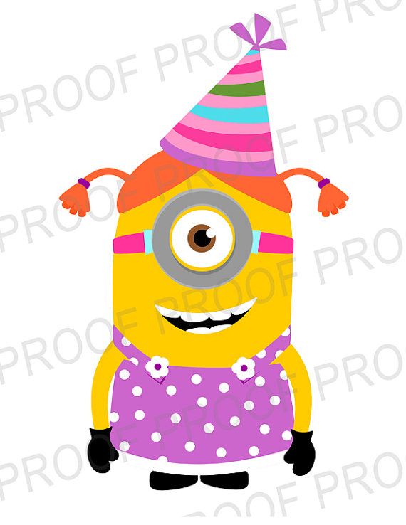 Minion Birthday Clipart Party Minion S Party Girl Minion Party