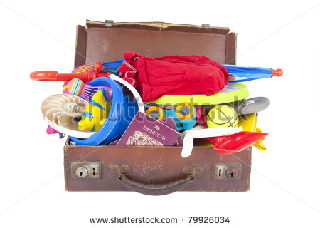 Packing Suitcase Clipart