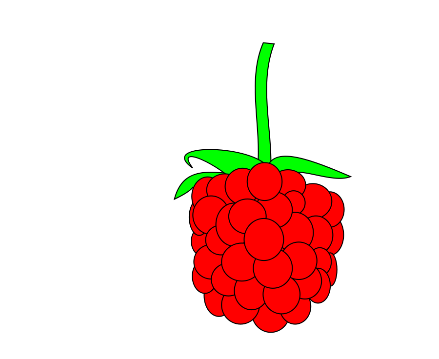 Simple Raspberry Clipart