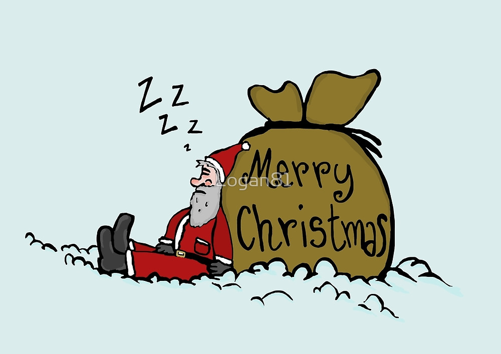 Sleeping Santa Claus By Logan81