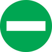 Subtraction Sign Clipart Green Circle Subtraction