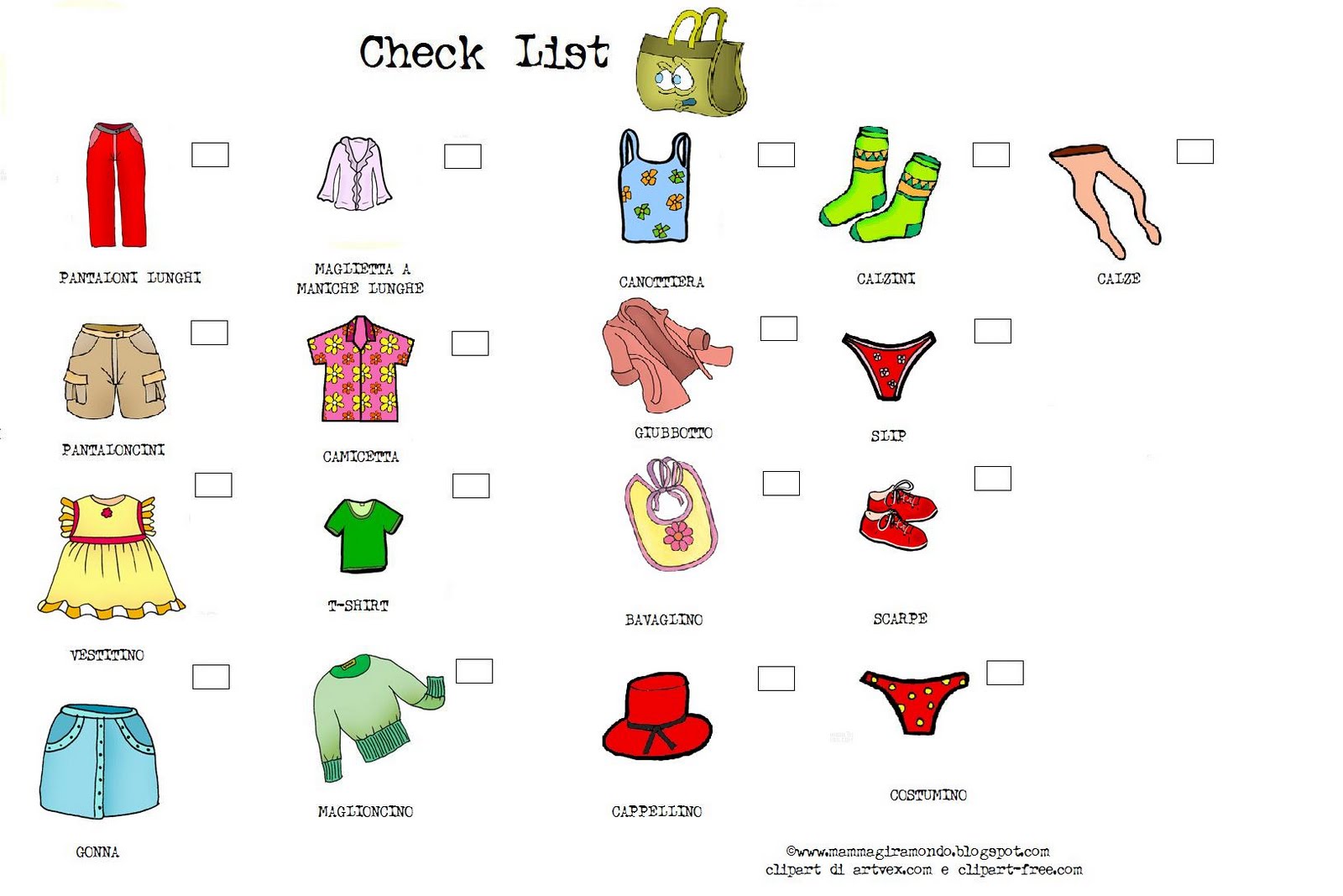 Tongue Tried Bilinguist  Packing Checklist For Kids By Mammagiramondo    
