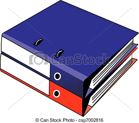 Two Binders Red And Blue   Csp7002816