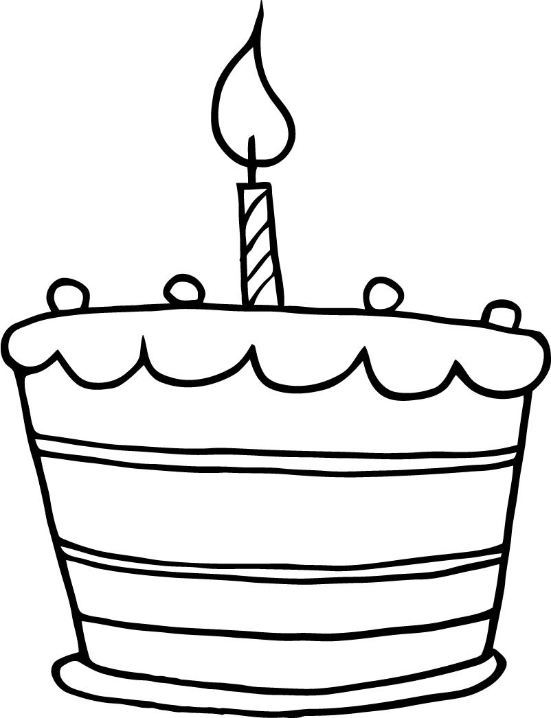 Very Nice Drawings Of Birthday Cakes Free Cliparts That You Can