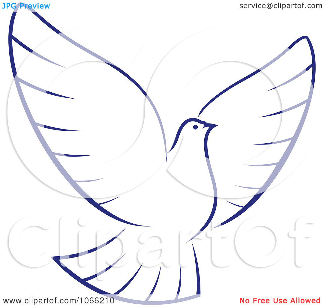 Clipart Flying Dove 1   Royalty Free Vector Illustration By Seamartini