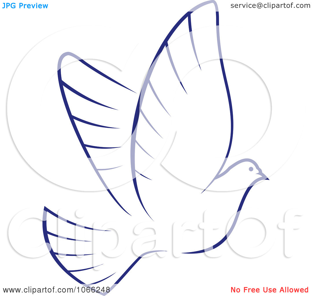 Clipart Flying Dove 4   Royalty Free Vector Illustration By Seamartini