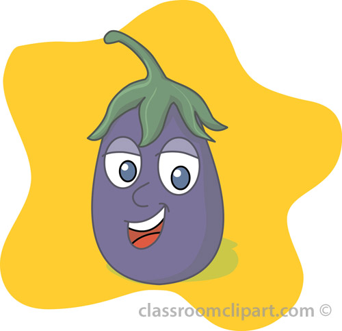 Eggplant Cartoon Vegetable Clipart Headline Eggplant Cartoon Vegetable