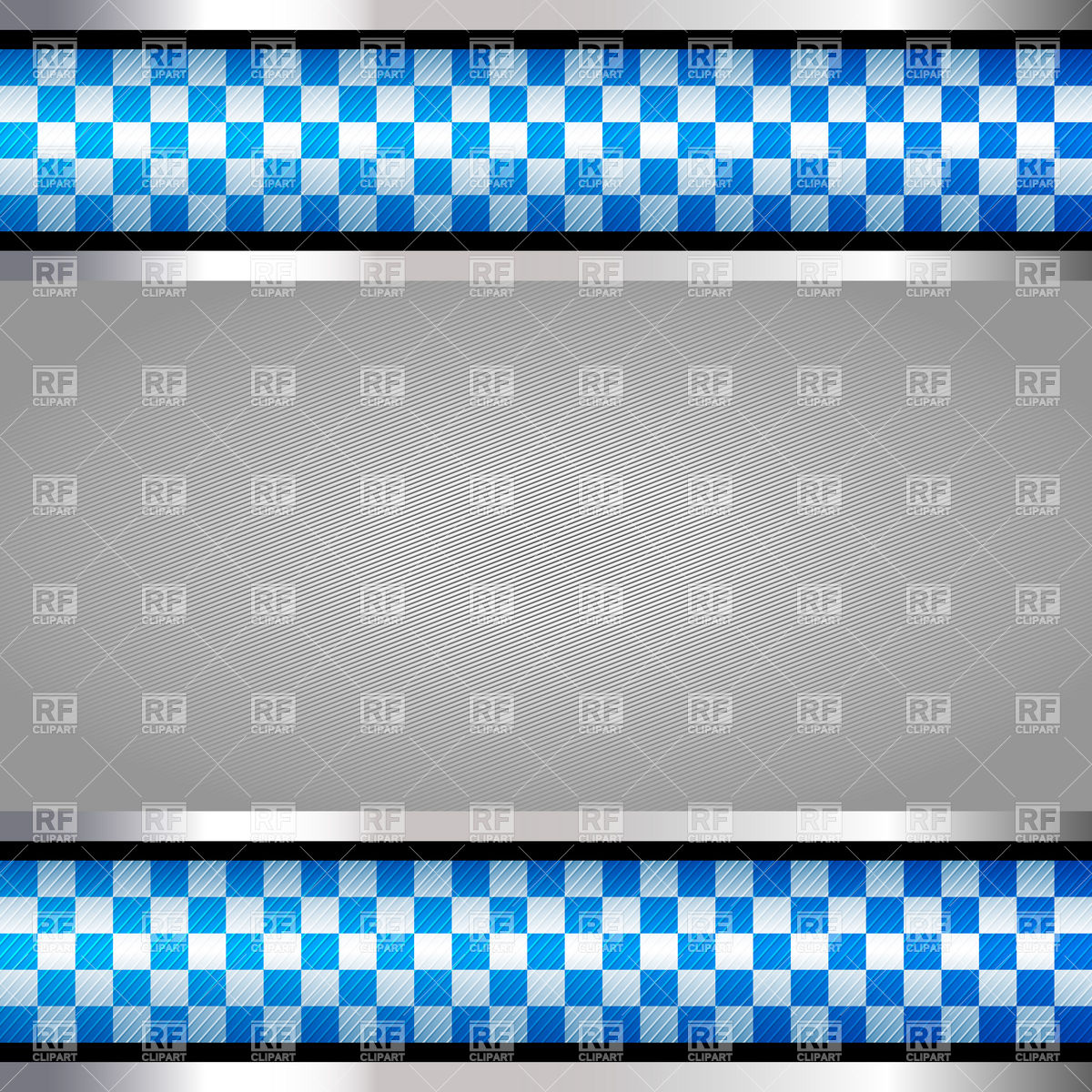Empty Chequered Police Style Frame 17089 Design Elements Download