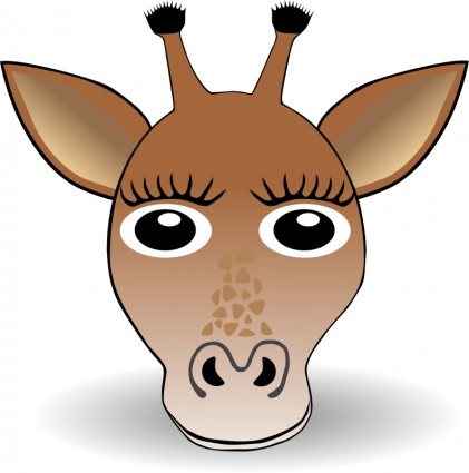 Funny Giraffe Face Cartoon 54419 Jpg