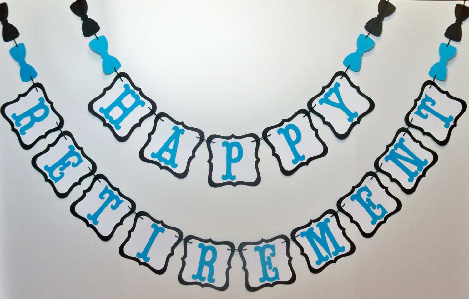 Happy Retirement Banner Garland Office By Bethsbannerboutique