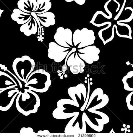 Hibiscus Flower Black And White Clipart Black And White Hibiscus    