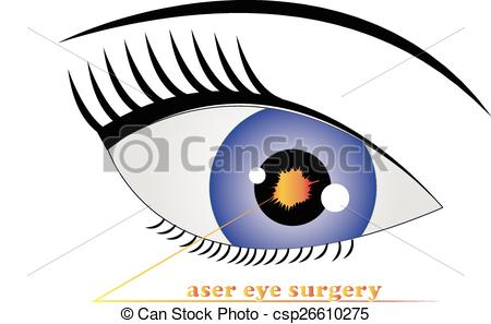 Laser Eye Surgery Logo Vector Illustration