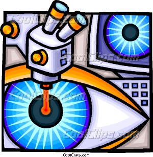 Laser Eye Surgery Vector Clip Art