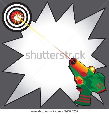 Laser Gun Clipart With Colorful Laser Gun