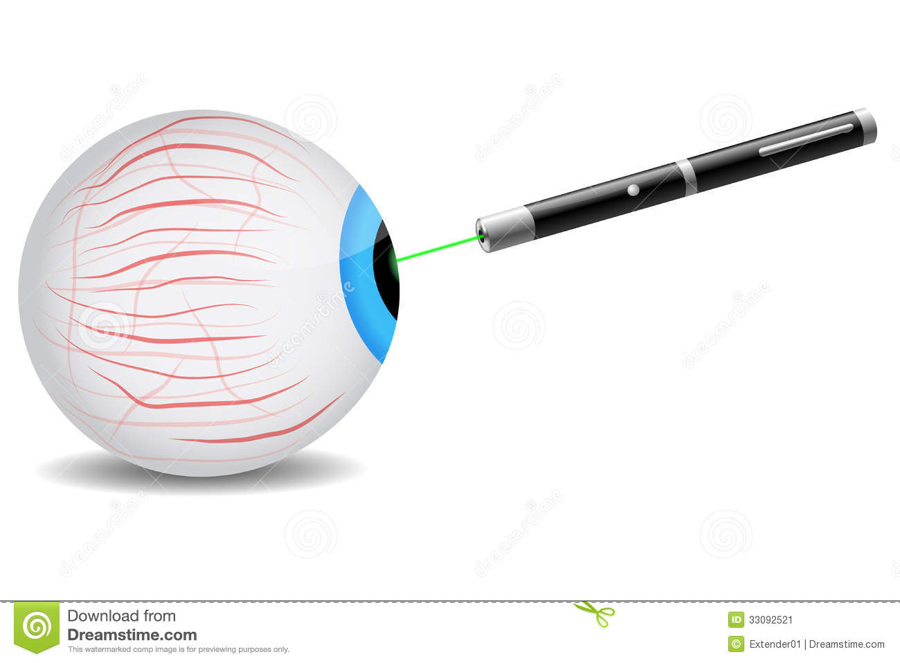 Laser On Eye Stock Image   Image  33092521