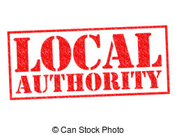Local Authority Red Rubber Stamp Over A White Background