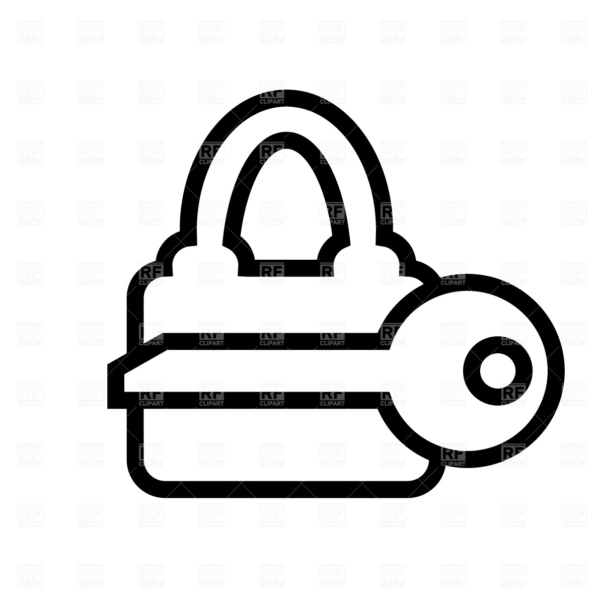 Lock And Key Icon 1306 Download Free Vector Clipart  Eps 