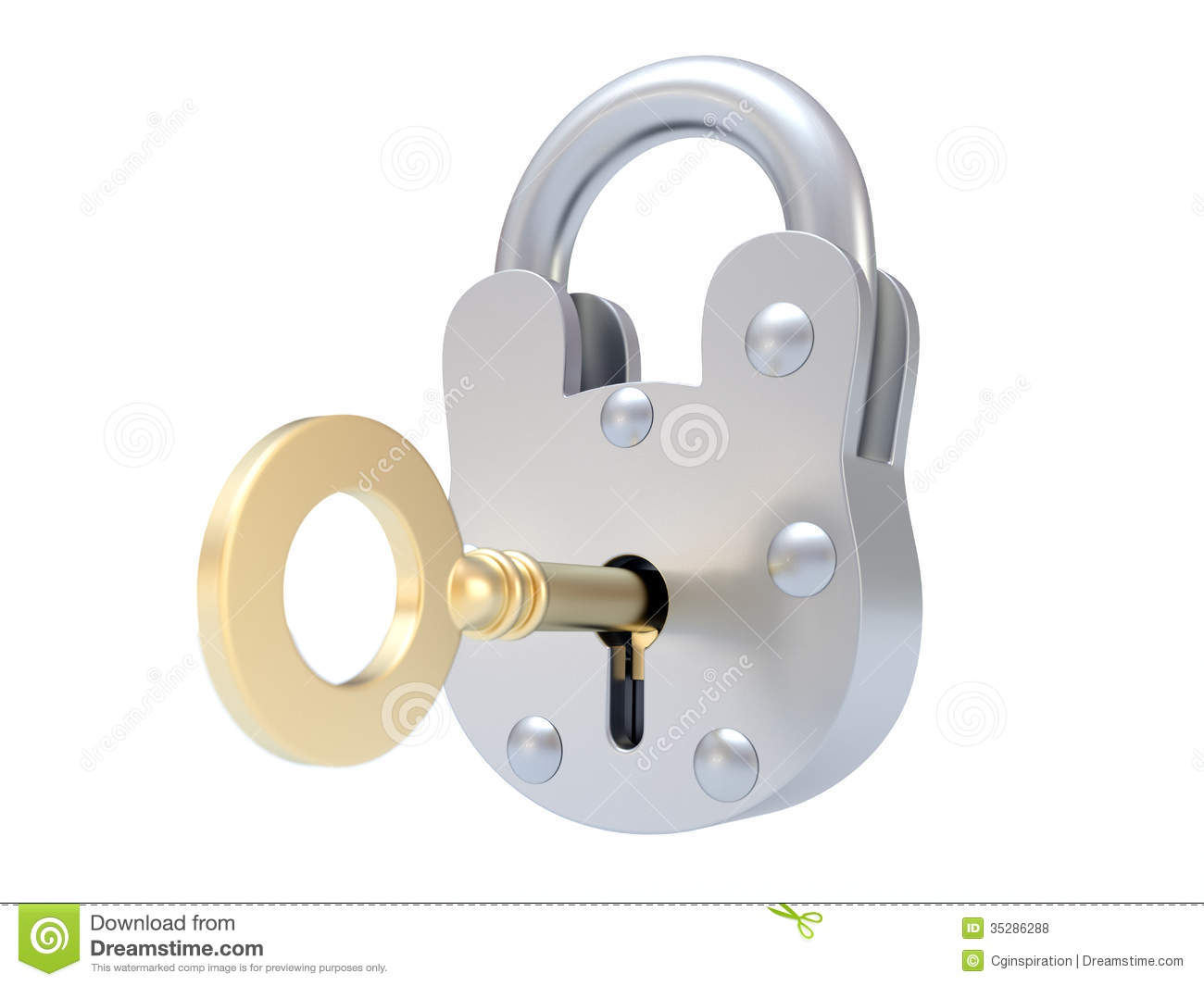 Lock And Key Royalty Free Stock Photos   Image  35286288