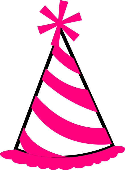 Pink Birthday Hat Clipart   Clipart Panda   Free Clipart Images