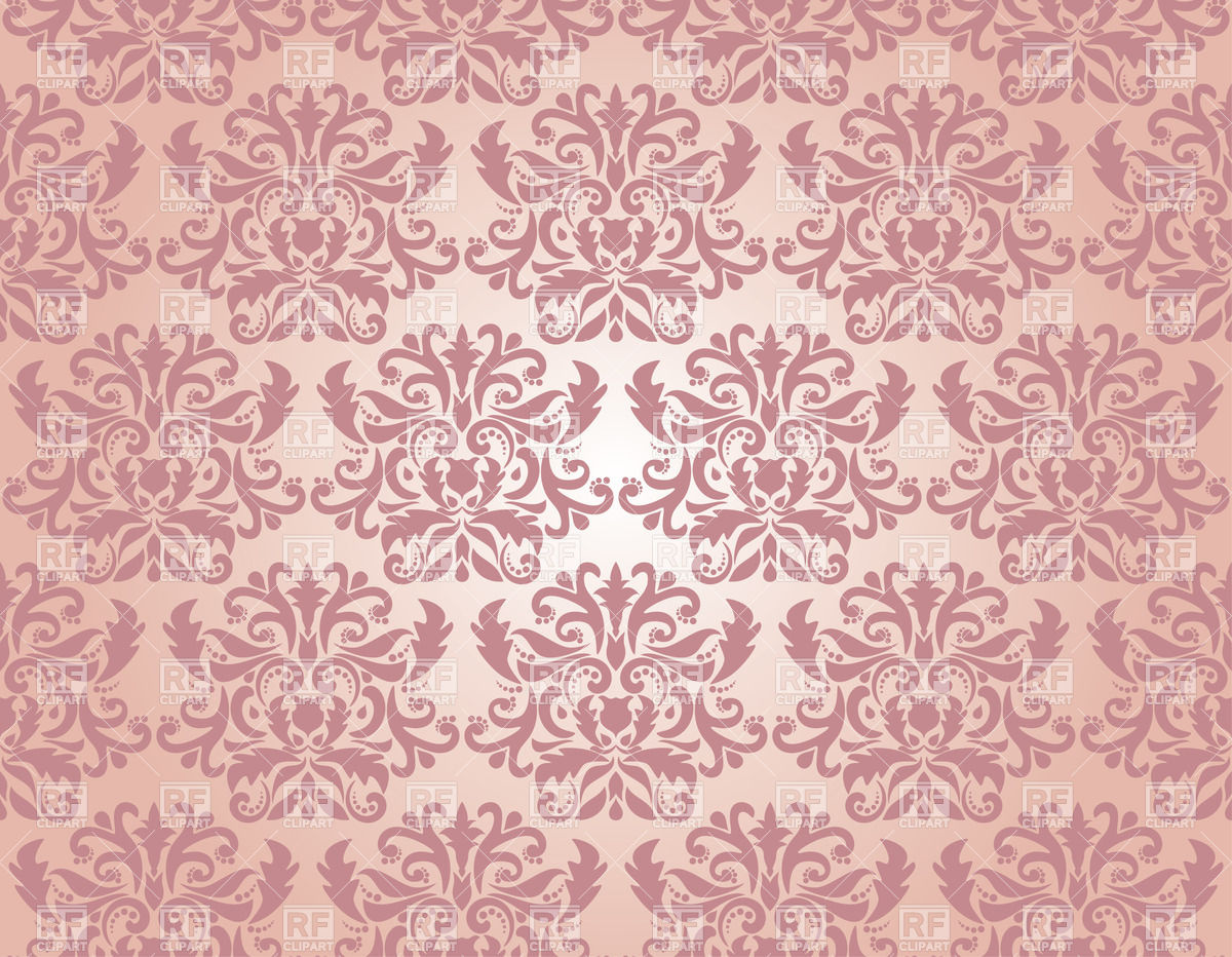 Pink Damask Pattern Download Royalty Free Vector Clipart  Eps