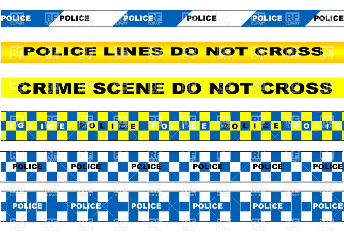 Set Of Police Tapes 38325 Download Royalty Free Vector Clipart  Eps 