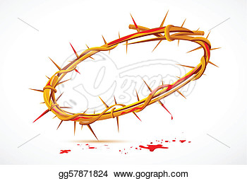 Stock Illustration Illustration Of Crown Of Thorns With Dripping