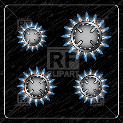      Stove Burners   Top View Download Royalty Free Vector Clipart  Eps