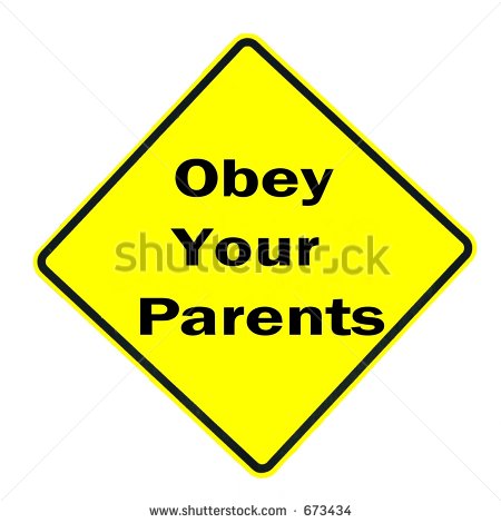 To Obey Clipart Obey Your Parents Sign
