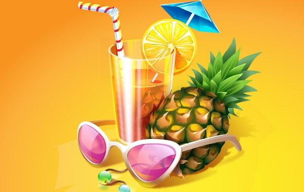 Tropical Cocktail Clip Arts Free Clip Art   Clipartlogo Com