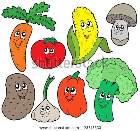 Vegetable Children   Cartoon Vegetable Collection 1   Vector