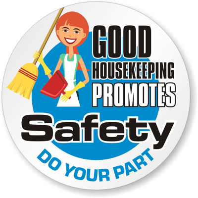 Warehouse Banner   Good Housekeeping Promotes Safety Banner Sku   B