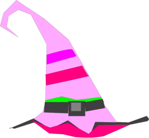 Witch Hat Pink Clip Art At Clker Com   Vector Clip Art Online Royalty