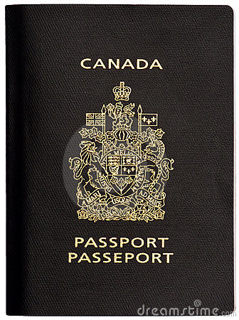 Canadian Passport With Stamps Stock Images   Image  19877674