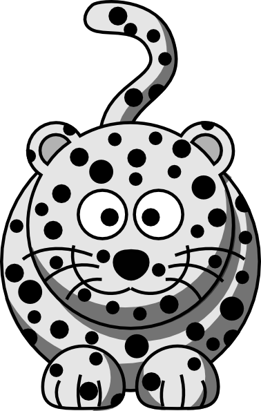 Cartoon Snow Leopard Clip Art At Clker Com   Vector Clip Art Online