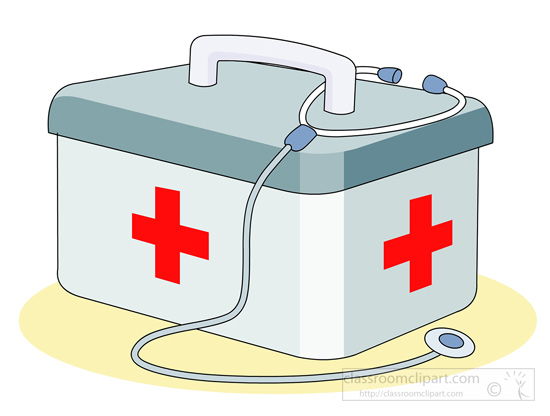 Emergency   Medical First Aid Kit   Classroom Clipart