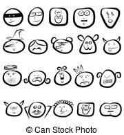 Emotion Faces Vector Clip Art Eps Images  19824 Emotion Faces Clipart