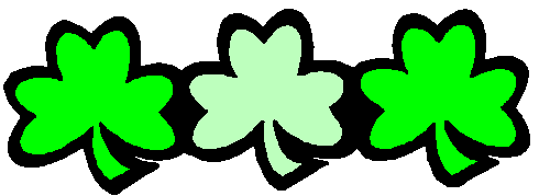 Free Clipart Of St Patricks Day Borders Clipart Of Three Shamrocks