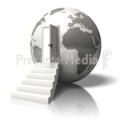 Globe Open Door Enter   Business And Finance   Great Clipart For