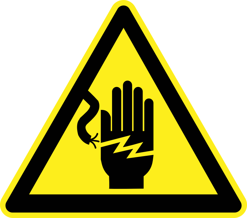 High Voltage Hazard Warning Sign By H0us3s   Yellow Triangular High    