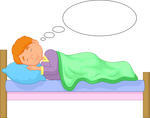 Little Boy Sleeping Illustration Of Isolated Boy Sleeping In Bed