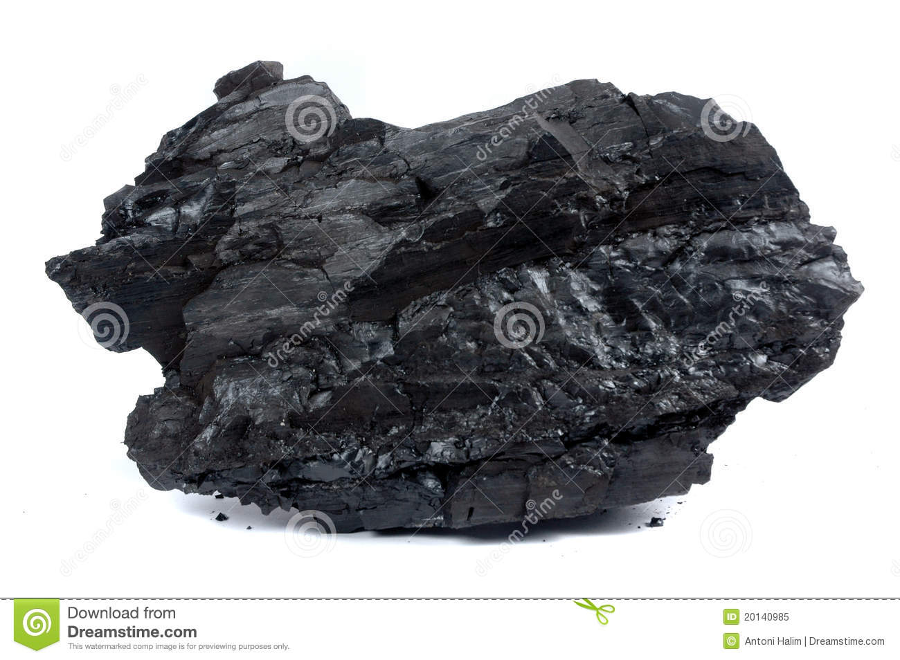 Pile Of Coal Clipart A Big Lump Of Coal Isolated On