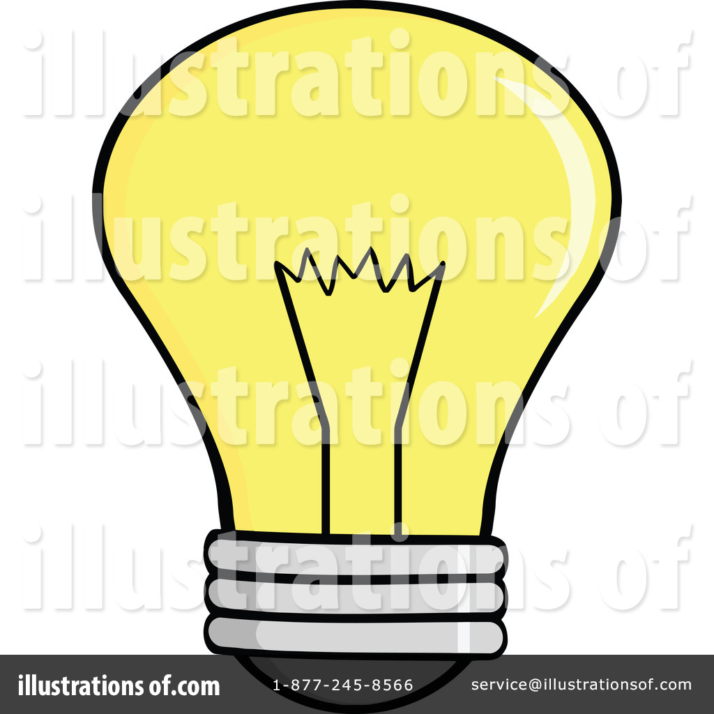 Royalty Free  Rf  Light Bulb Clipart Illustration By Hit Toon   Stock