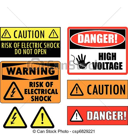 Safety Electrical Signs   Csp6829221